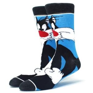 Looney Tunes Sylvester Cartoon Character Unisex Crew Socks
